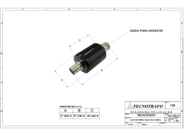 sAíDA PARA MONITOR DIMENSÕES EM: [mm] A TECNOTRAFO 108