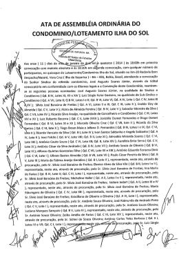 Ata Assembléia - 11/01/2014