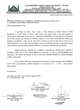 ARLS "Vinte e Cinco de Agosto" - PAEL-GOB-MG