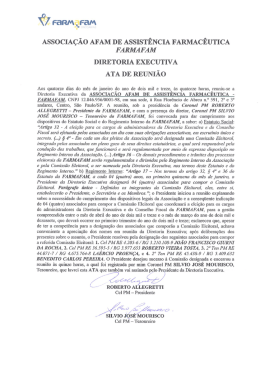 ATA de Reunião - Diretoria Executiva