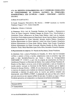Ata Conselho Consumidores - CHESP 2012