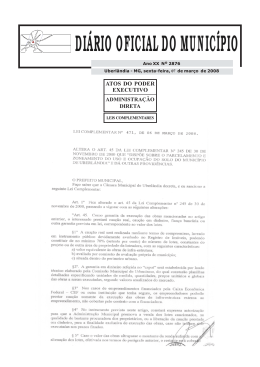 Edi&ccedil;&atilde;o 2876 - Prefeitura Municipal de Uberl&acirc;ndia