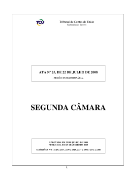 25 - Tribunal de Contas da União