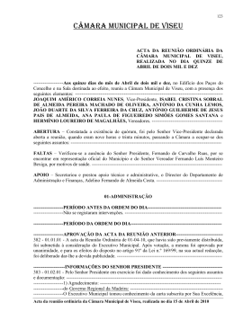 C&Acirc;MARA MUNICIPAL DE VISEU