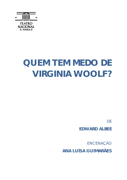 QUEM TEM MEDO DE VIRGINIA WOOLF?