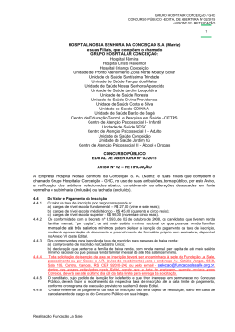 Aviso nº 02 - Fundação La Salle