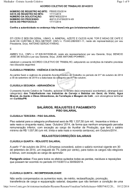 SAL&Aacute;RIOS, REAJUSTES E PAGAMENTO
