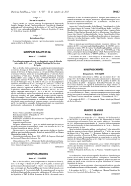 Di&aacute;rio da Rep&uacute;blica, 2.&ordf; s&eacute;rie &mdash; N.&ordm; 207 &mdash; 22 de outubro de 2015