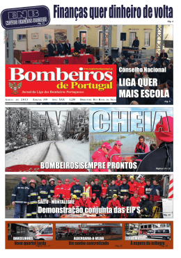 LIGA QUER MAIS ESCOLA - Jornal Bombeiros de Portugal