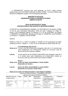 A PROGEP/CDP comunica que ser&aacute; publicado no D.O.U.