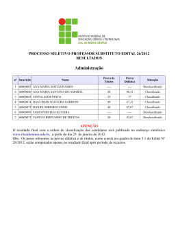Resultados - Ifsuldeminas