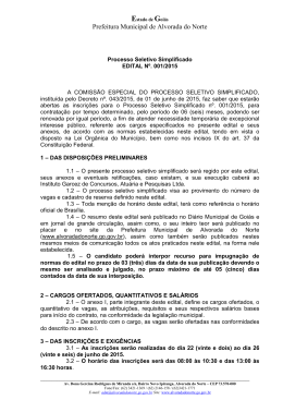 Edital - Alvorada do Norte-GO