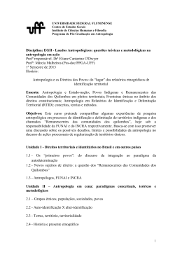 Laudos Antropológicos - Universidade Federal Fluminense