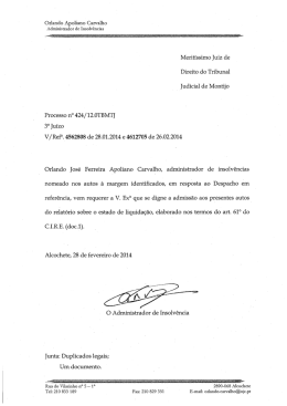Meritíssimo Juiz de Direito do Tribunal