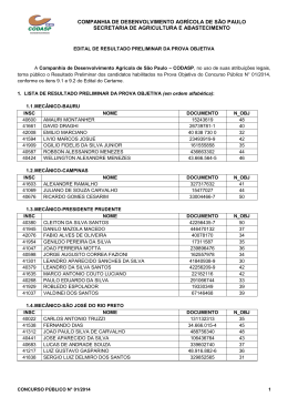 Resultado preliminar