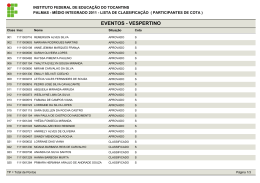 EVENTOS - VESPERTINO