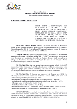 prefeitura municipal de ji-paraná portaria nº 004/gab/semas/2013