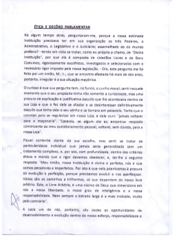 &Eacute;tica e Decoro Parlamentar