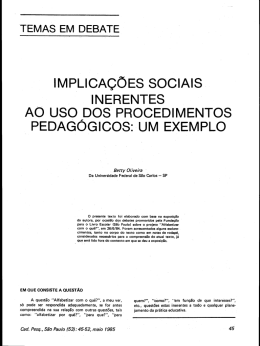 |MPLICAÇÕES soolAls - Fundação Carlos Chagas