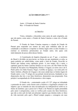 A&Ccedil;&Atilde;O ORIGIN&Aacute;RIA N&ordm; 7 Autor - O Estado de Santa Catarina R&eacute;u
