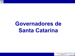Governadores de Santa Catarina