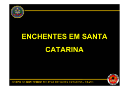 ENCHENTES EM SANTA CATARINA