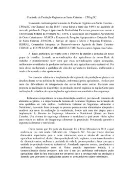 Comissão da Produção Orgânica em Santa Catarina – CPOrg/SC