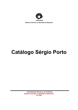 Sérgio Pereira da Silva Porto - SIARQ