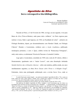 Biografia - Agostinho da Silva