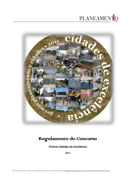 Regulamento 2011 - Jornal Planeamento