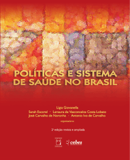 Folder - Políticas e Sistemas de Saúde II Edição