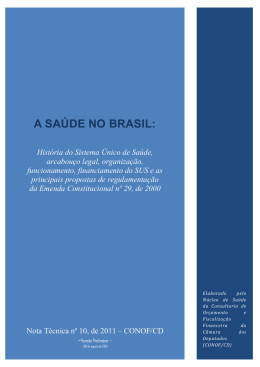 NT 10/2011 - A Saúde no Brasil