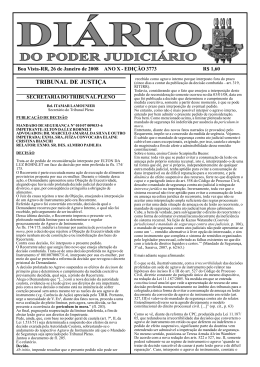 EDI&Ccedil;&Atilde;O 3773.pmd - Di&aacute;rio da Justi&ccedil;a Eletr&ocirc;nico - TJRR