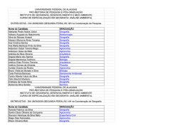 An&aacute;lise Ambiental 2009 - cronograma