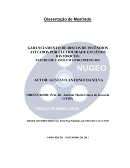 Disserta&ccedil;&atilde;o de Mestrado