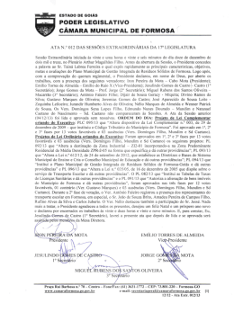 cÂMARA MUNICIPAL DE FoRMosA