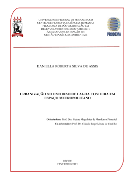 daniella roberta silva de assis urbaniza&ccedil;&atilde;o no entorno de lagoa