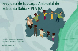 Programa Estadual de Educa&ccedil;&atilde;o Ambiental