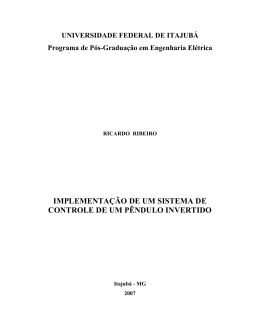IMPLEMENTA&Ccedil;&Atilde;O DE UM SISTEMA DE CONTROLE DE