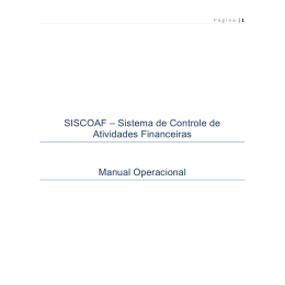 SISCOAF &ndash; Sistema de Controle de Atividades Financeiras