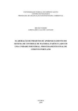 elabora&ccedil;&atilde;o de projetos de aperfei&ccedil;oamento do sistema de controle