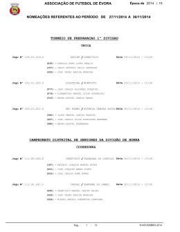 nomeacoes 27 a 30-11-2014 - Associação de Futebol de Évora