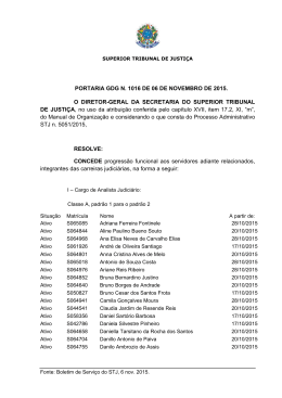 PORTARIA GDG N. 1016 DE 06 DE NOVEMBRO DE 2015