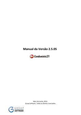 Manual da Versão 2.5.05