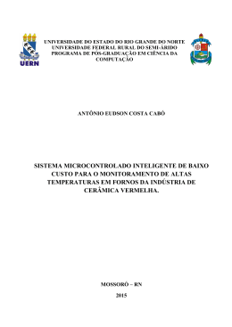 sistema microcontrolado inteligente de baixo custo para o