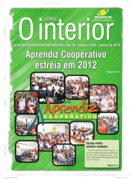 Edi&ccedil;&atilde;o 01 de 2012 - Sistema OCERGS