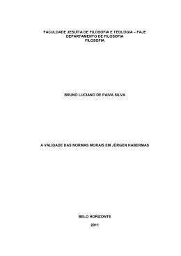 A validade das normas morais em J&uuml;rgen Habermas