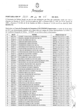 Portaria2015_2681_Matricula_CFSPM2015_Impetrantes