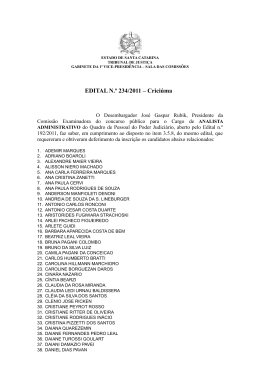 Edital 234/11 - Tribunal de Justiça de Santa Catarina