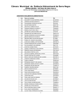 lista de candidatos inscritos - edital 01/2010